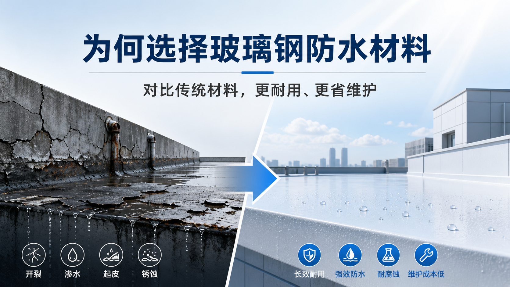 在临沂，为何选择玻璃钢防水材料而非传统材料