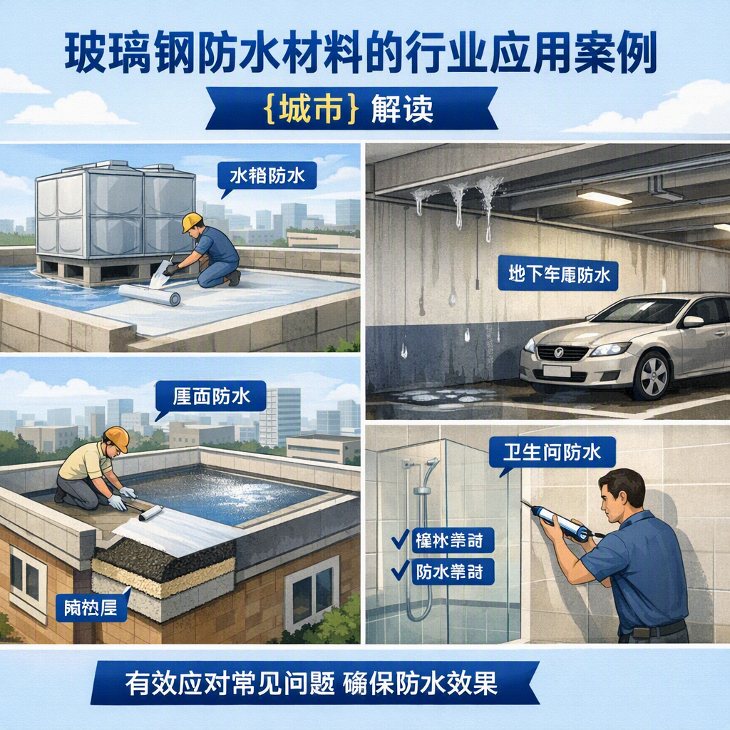 玻璃钢防水材料的行业应用案例,临沂解读